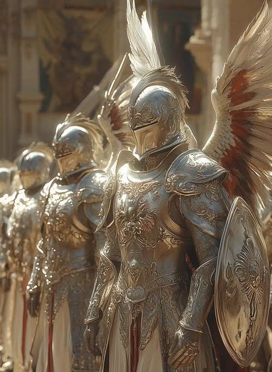 group of paladins protecting the mages guild headquarters