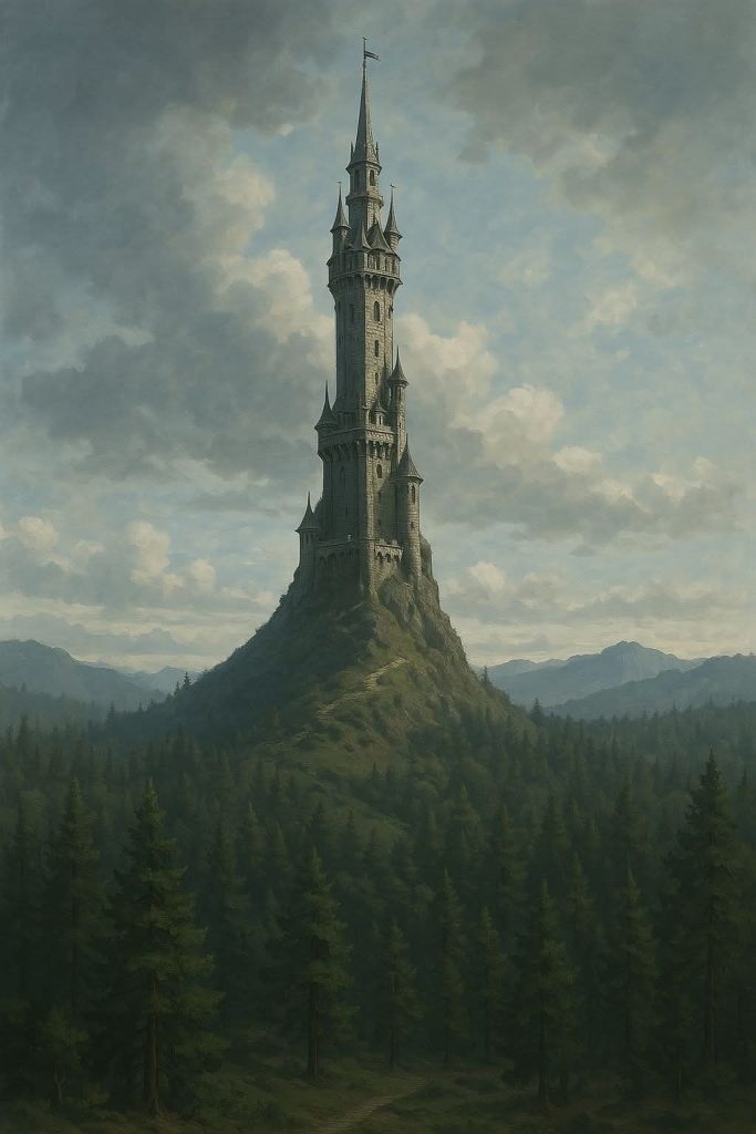 large wizard tower housing alchemists