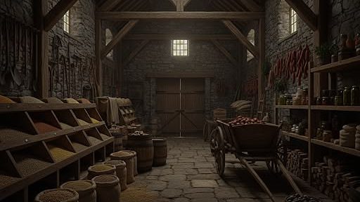 medieval storage area